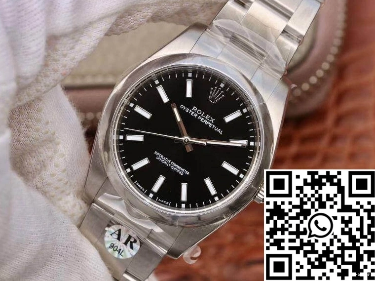 Perpetual Oyster Dial Rolex 39mm AR 114300 Black Factory 0409